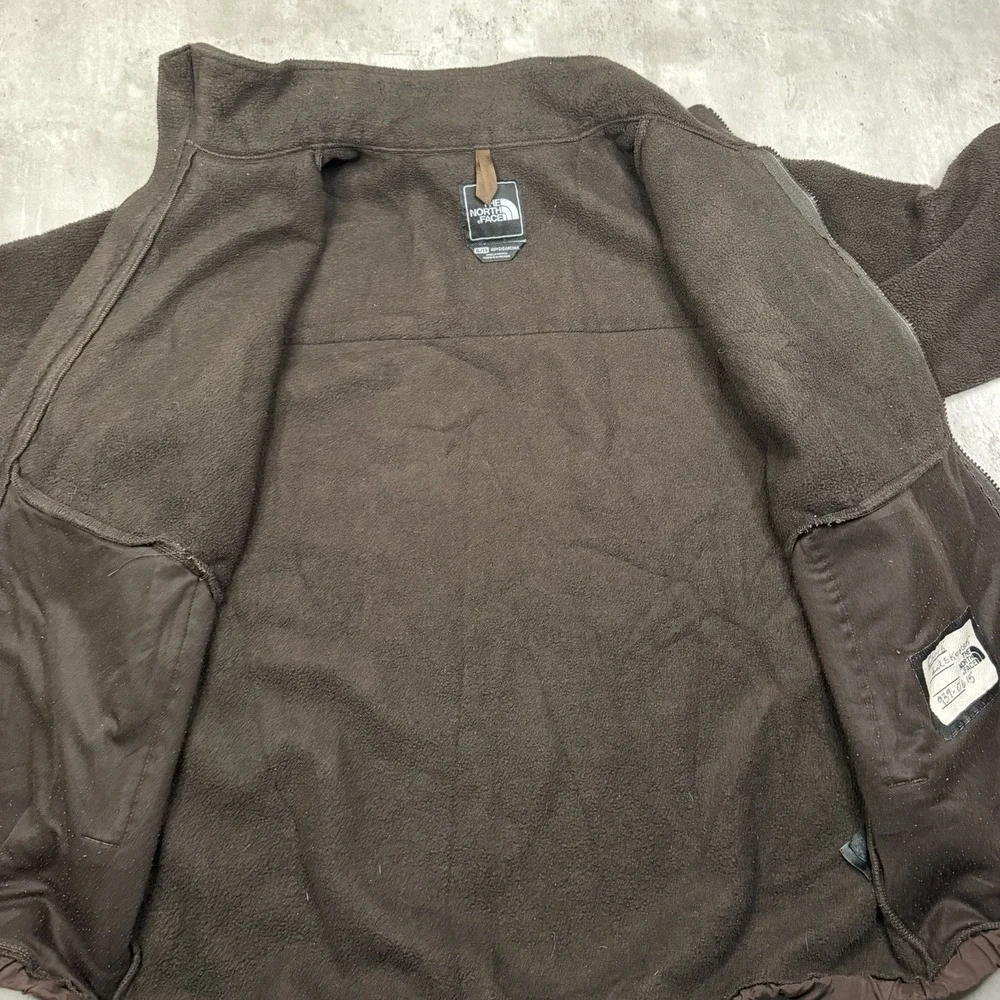 The North Face Denali Fleece Jacket Brown Full Zip Polartec Boys XL Outdoors